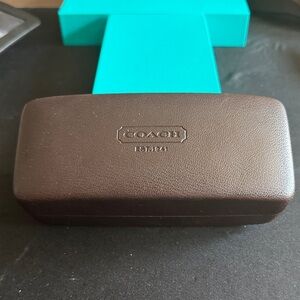 COACH Brown Leather Eyewear Case